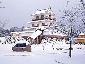 冬の白石城
