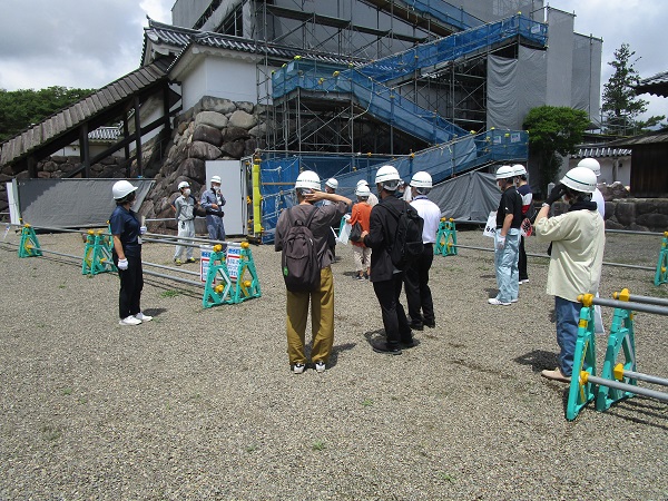 7月工事見学会の様子