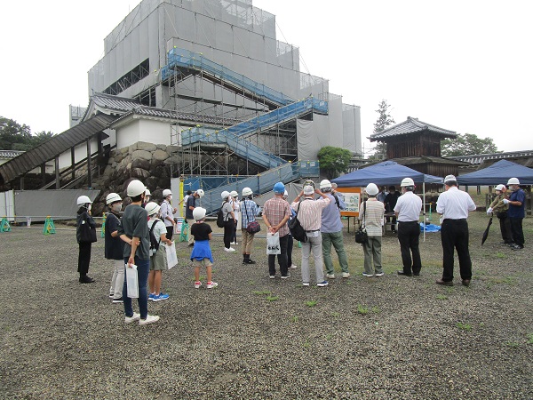 8月工事見学会の様子